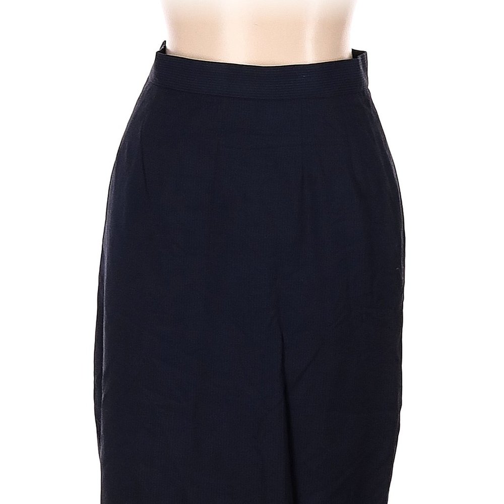 Doncaster Solid Blue Casual Skirt, 10
